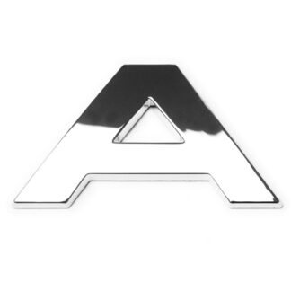 A, 3D Chrombuchstabe