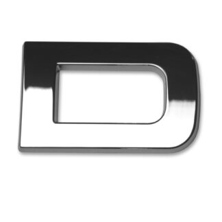 D, 3D Chrombuchstabe