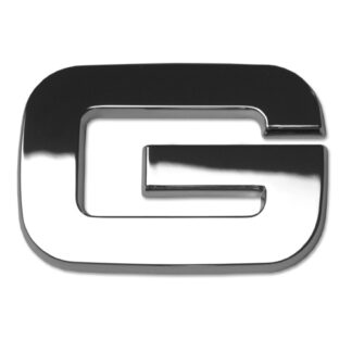 G, 3D Chrombuchstabe