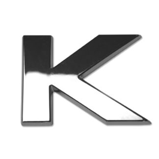 K, 3D Chrombuchstabe