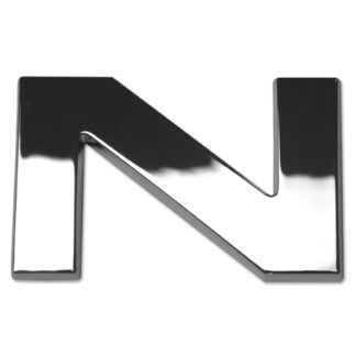 N, 3D Chrombuchstabe