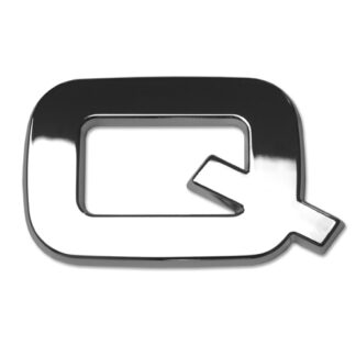 Q, 3D Chrombuchstabe