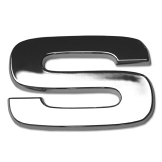 S, 3D Chrombuchstabe