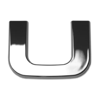 U, 3D Chrombuchstabe
