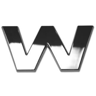 W, 3D Chrombuchstabe