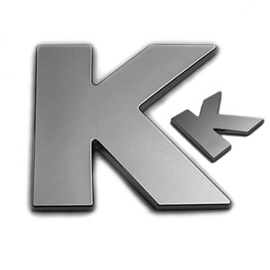 K, 3D Chrombuchstabe 50mm