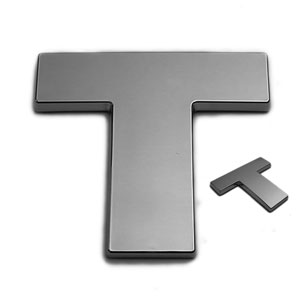 T, 3D Chrombuchstabe 50mm