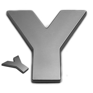Y, 3D Chrombuchstabe 50mm