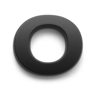 O, 3D Kunststoffbuchstabe, selbstklebend, mattschwarz