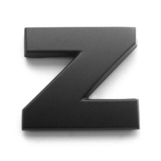 Z, 3D Kunststoffbuchstabe, selbstklebend, mattschwarz