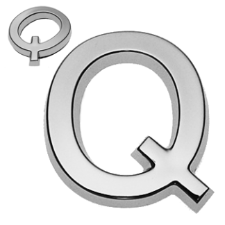 Q, 3D Buchstabe 30mm