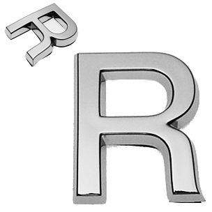 R, 3D Buchstabe 30mm
