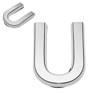 U, 3D Buchstabe 30mm