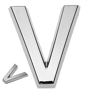 V, 3D Buchstabe 30mm