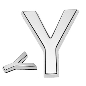 Y, 3D Buchstabe 30mm
