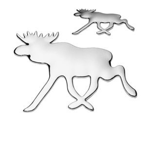 Elch, 3D Chrom Emblem