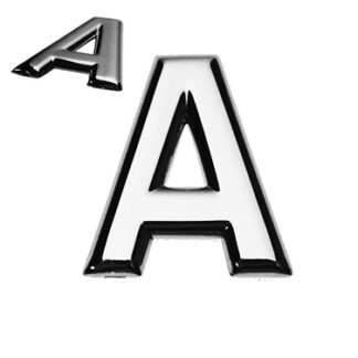 A, 3D Buchstabe flach