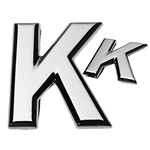 K, 3D Buchstabe flach