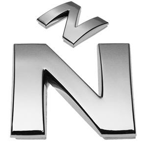 N, 3D Chrombuchstabe