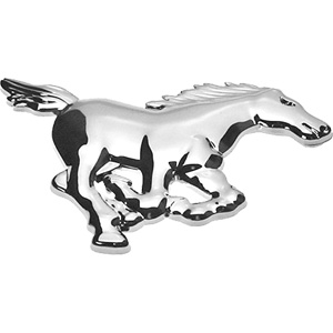 Pferd rechts, 3D Chrom Emblem