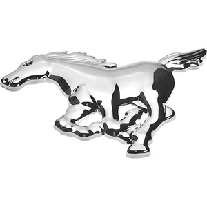 Pferd links, 3D Chrom Emblem