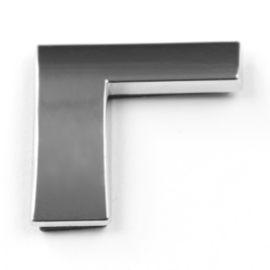 Г, 3D Chrombuchstabe