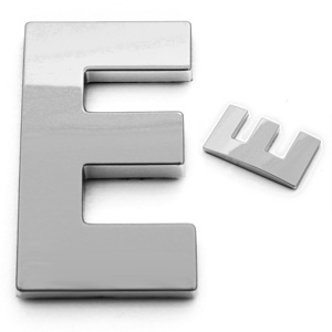 E, 3D Buchstabe 55mm