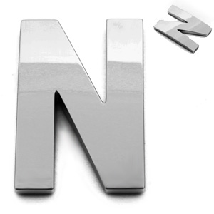 N, 3D Buchstabe 55mm