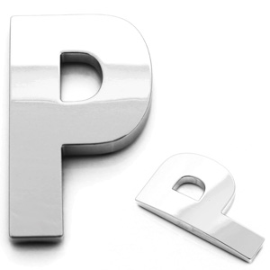 P, 3D Buchstabe 55mm