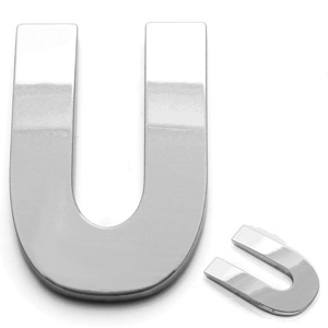 U, 3D Buchstabe 55mm