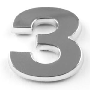 З, 3D Chrombuchstabe