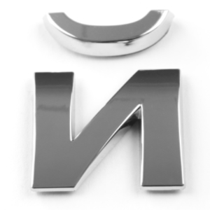 Й, 3D Chrombuchstabe