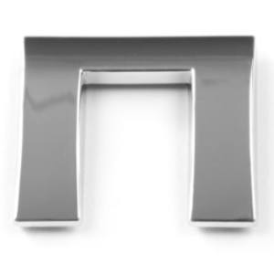 П, 3D Chrombuchstabe