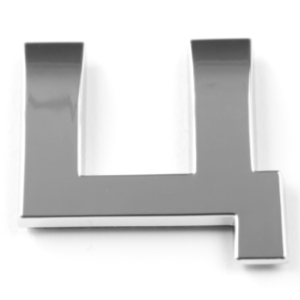 Ц, 3D Chrombuchstabe