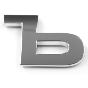 ъ, 3D Chrombuchstabe