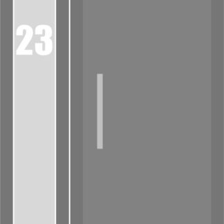 Sichtschutzfolie mit und ohne Hausnummer