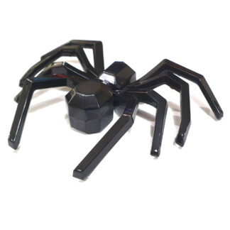 Spinne, Emblem, 3D, schwarz glänzend